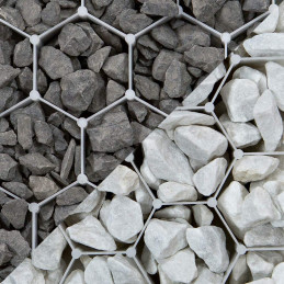 Stabilisateur de gravier EASYSTAB - 1200 x 800 x 20 mm - Blanc - 0.96 m²