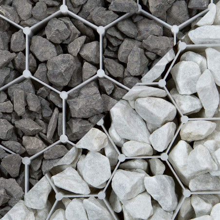 Stabilisateur de gravier EASYSTAB - 1200 x 800 x 20 mm - Blanc - 0.96 m²