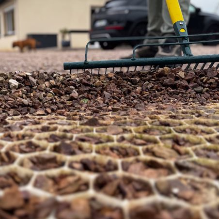 Stabilisateur de gravier EASYSTAB - 1200 x 800 x 30 mm - Blanc - 0.96 m²