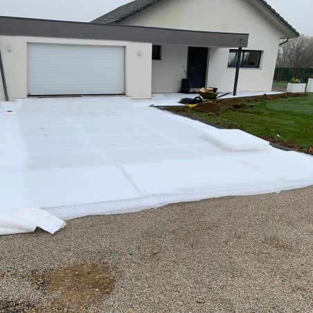 Stabilisateur de gravier EASYSTAB - 1200x 1600 x 30 mm - Blanc - 1,92m²