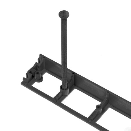 Nidaborder PE - Noir - 1 mètre et ses 2 clous d'ancrage