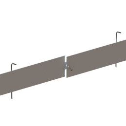 Bordure droite en aluminium brut - 3m x 15cm x 3mm