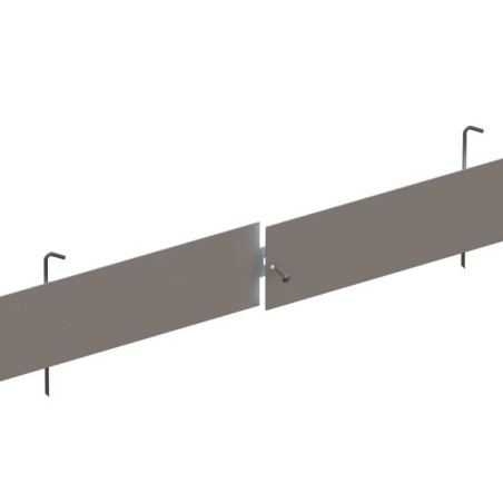 Bordure droite en aluminium brut - 3m x 15cm x 3mm