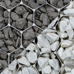 Stabilisateur de gravier EASYSTAB - 1200  x 1600 x 30 mm - Blanc - 1.92 m²