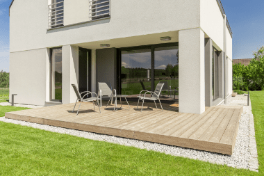 Terrasse bois et composite sur plots