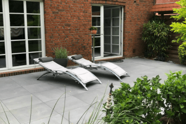 Terrasse en carrelage sur plots
